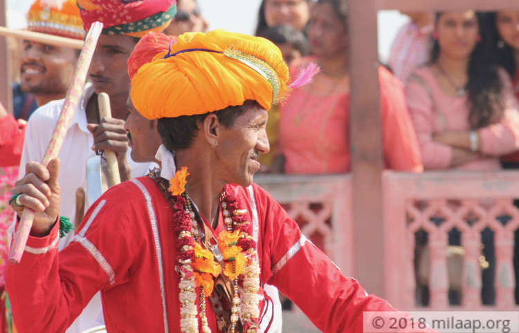 A Gair dancer performing at the festival