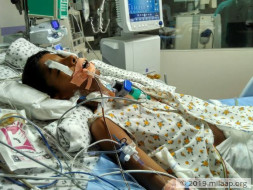 10-year-old Navadeep is on ventilator support and needs our help