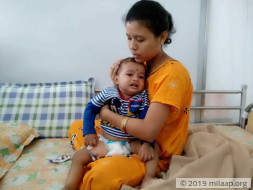 1-year-old Adhiraj is suffering in pain due to a severe immune disease