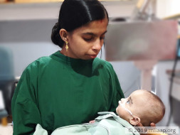 7-Month-Old Baby Girl Cries Out Of Hunger But Cannot Eat