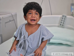 Baby Uzma needs a liver transplant to survive