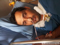 Vikram is paralyzed from neck below and needs your support for cure