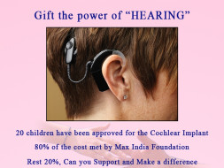 I am fundraising to GIFT THE POWER OF HEARING