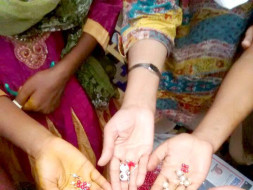 I'm fundraising to reach for a dream - to go with my 16-year-old on a crafts and textiles trail through India.