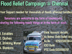 Flood Relief Campaign @ Chennai