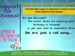 Provide counselling to survivors of Chennai flood relief. Every support counts.