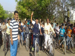 Nandi Hillathon: Support cycling and Road Safety, Sanjaynagar