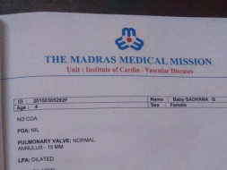 Urgent -Please Help for 4 yrs old child 's heart Surgery