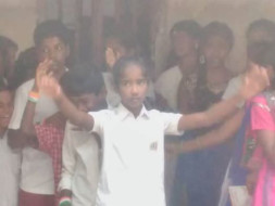 Distributing School Uniforms For Students.