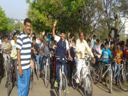 Peace Ride: Support cycling and Road Safety, Sanjaynagar