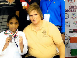 world karate champion ( 9 years Girl )