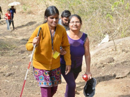 Help Me Take Visually Impaired for a trek