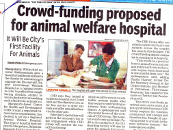 Unite for Setting up Animal Welfare Hospital