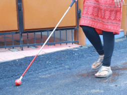 Rolling Tip White Cane Production for Blind People