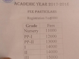 Schools fees for the academic year 2017-18 in hyderabad for foundation