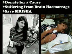 Help Sirisha an Orphan Fight Brain Haemorrhage. Help Save a life♥️