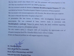 Help Sneha To Fight Cancer