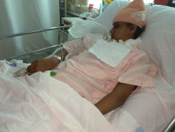 17-year-old Pooja who met with a serious road accident needs help