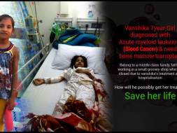 Vanshika 7year Girl diagnosed with AcuteMyeloidLeukemia (Blood Cancer)