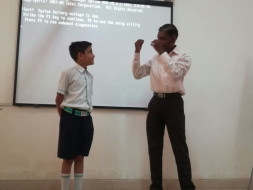 Help for Teaching Auto Suggestion Technique to Slum School Students