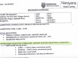 To Pay for Our Office Maid's Husband's Hospital Expenses