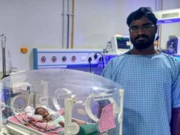 Sunita and Srinivas are struggling to save their prematurely born baby