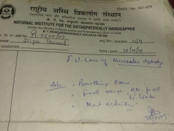 Help Deepu(18) be a normal man again defeating his paralysis.