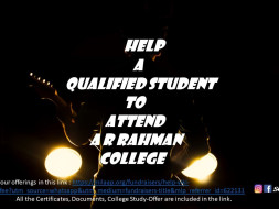 Help a qualified student to attend college