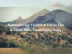 Remembering Victims of Forest Fire in Theni Hills, Tamil Nadu, India
