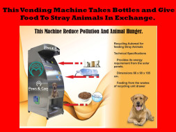 This machine reduce pollution and animal hunger.