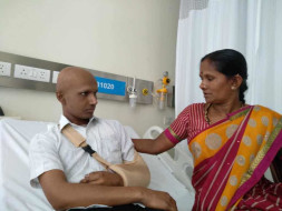 21-year-old Paramesh is struggling to fight bone cancer