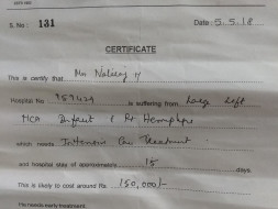 Help My Maid's Uncle Natraj Fight Hemorrhage