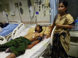 My 16-year-old brother works as a labourer to save our dying father