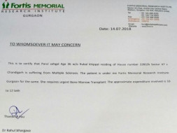 Help Parul Fighting With Mutiple Schlerosis.