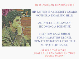 Help Anirban get his Masters degree