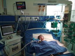 Baby Panchami with fragile lungs is fighting for life.
Please help.