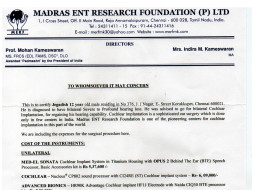 Help Jegadish Undergo Bilateral Cochlear Implant