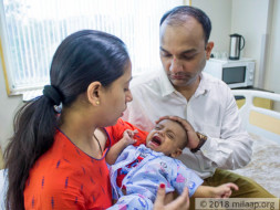 This 3-month-old baby needs a liver transplant to survive