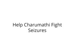 Help Charumathi Fight Seizures