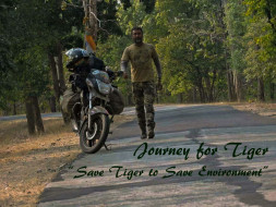 Support Motorcycle Campaign For "Save Tiger to Save Environment"