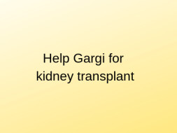 Help My Daughter For Kidney Transplant