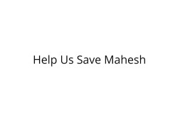 Help Mahesh Pandey Undergo Lung Transplant