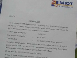 Help Shubham,19 year old for Kidney Transplantation