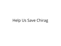 Help Chirag Fight Blood Cancer