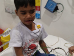 5years old boy Admitted in Apollo hospital in hyd due to Lung Disorder