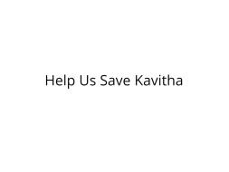 Help Kavitha