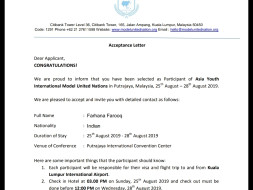 Help Me To Represent My Nation In AYIMUN