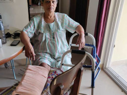 Help me Mary to save my leg and to stand firmly on my feet