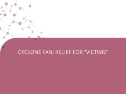CYCLONE FANI RELIEF FOR "VICTIMS"