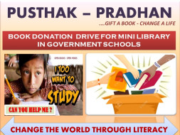 Donation for the underprivileged children for school libraries